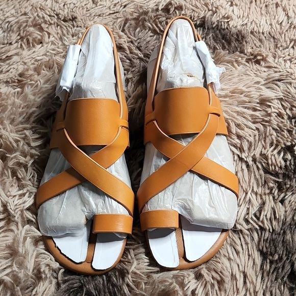 Franco Sarto Shoes - Sarto Gia Suede Sandal Tan Size 7